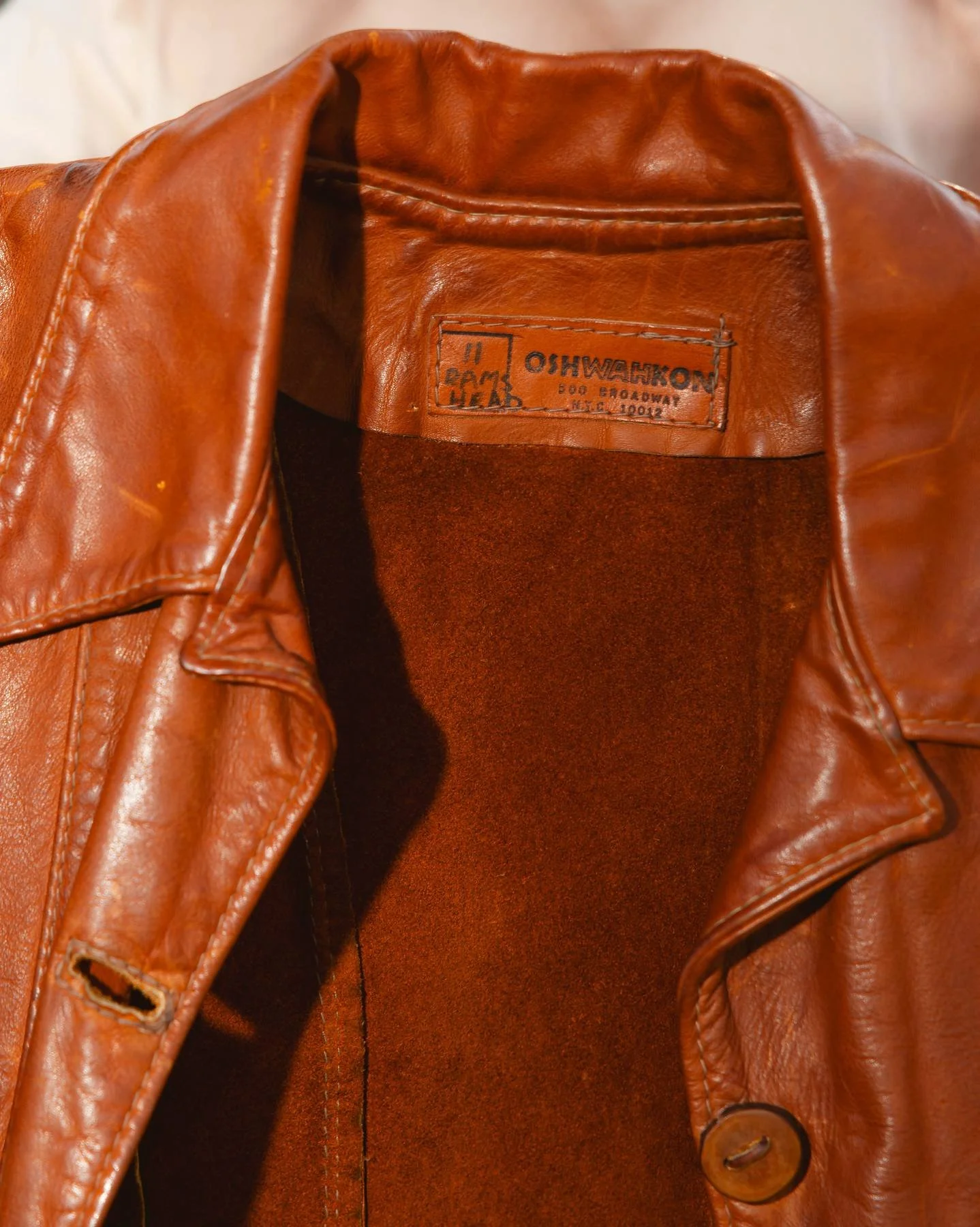 1970's Oshwahkon Leather Jacket — PATRICK RAY DOLAN